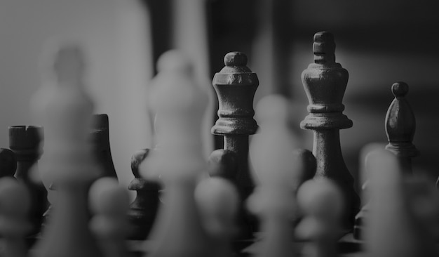 Chess game business strategy concept