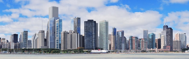 Chicago city urban skyline panorama