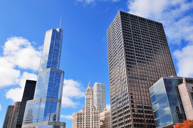 Free photo chicago skyscrapers