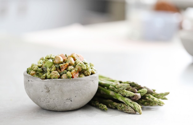 Chickpea and avocado salad