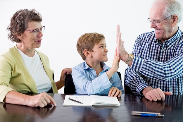 Free Photo child done front giving gesture