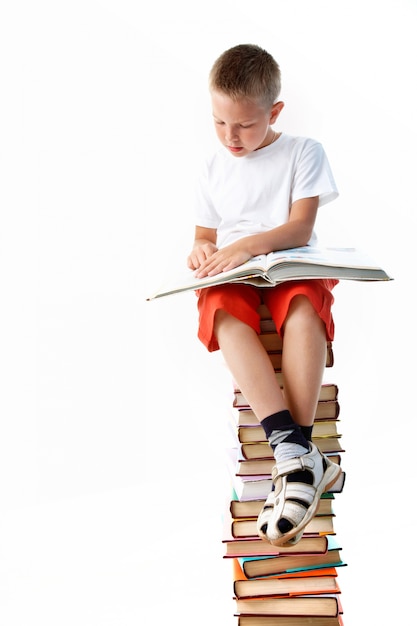 Child enjoying reading