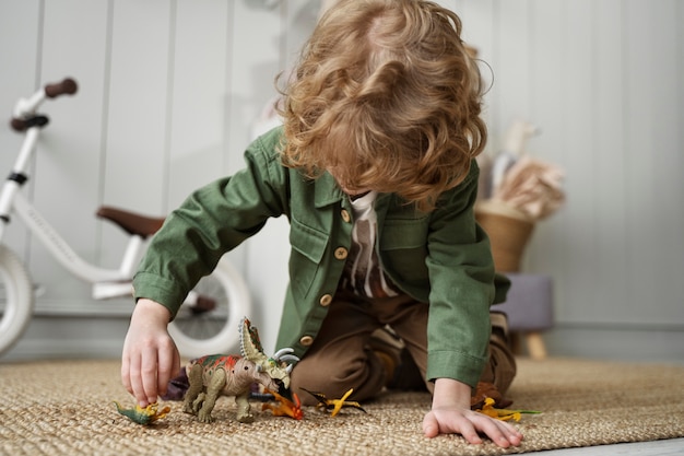 Free photo child having fun during playtime