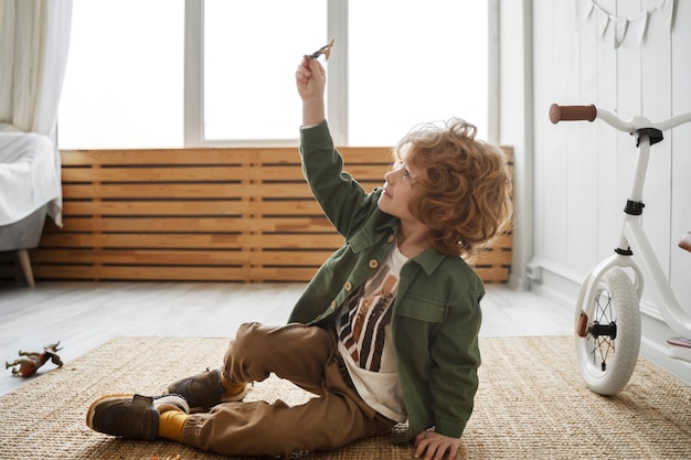 Child having fun during playtime