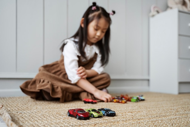 Child having fun during playtime