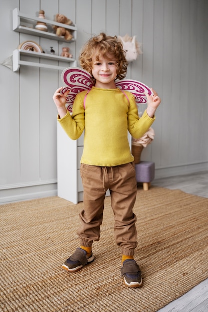 Child having fun during playtime