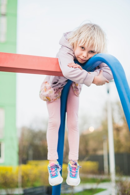 Child on playground outside