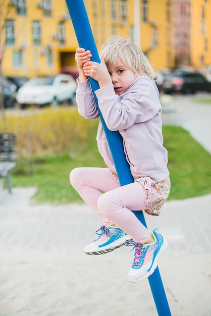 Child on playground outside