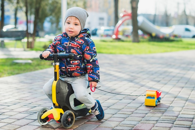 Child playing outside