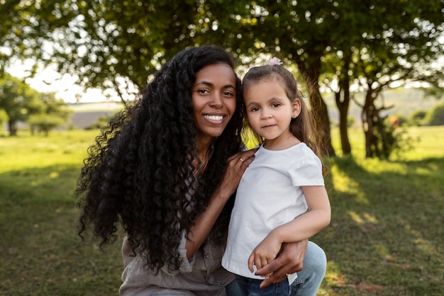 Child spending time with their parents