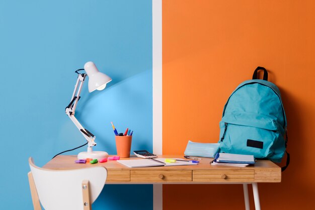 Children desk interior design