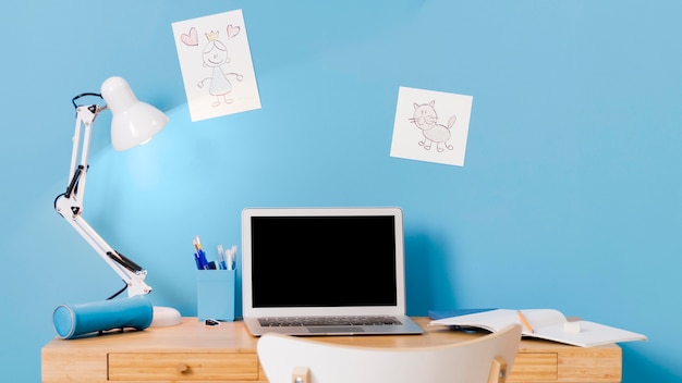 Children desk interior design