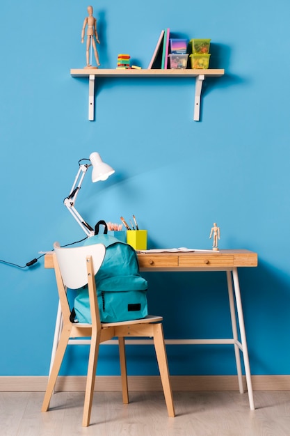 Children desk interior design