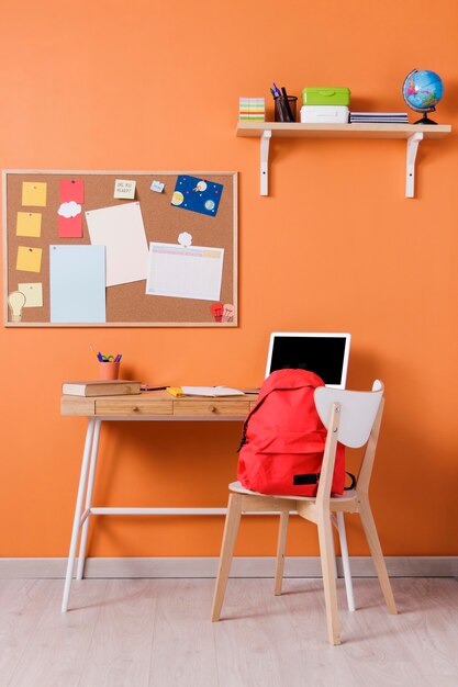 Children desk interior design