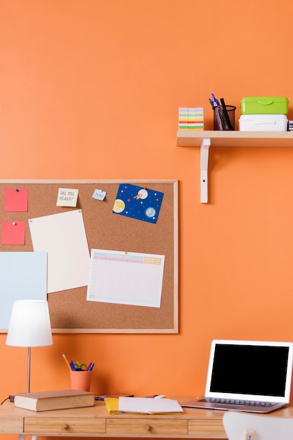 Children desk interior design