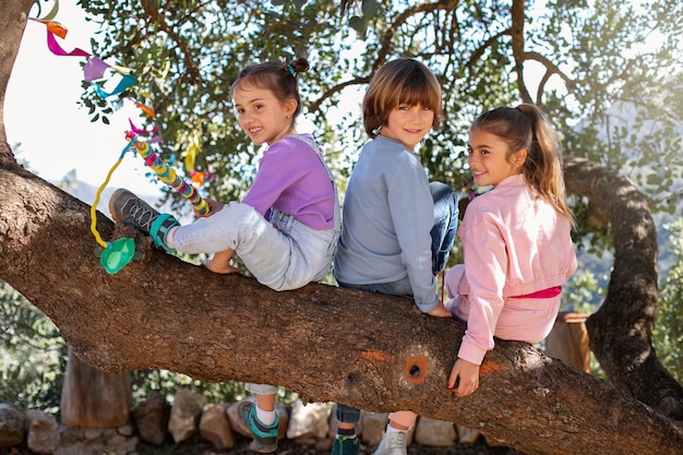 Children having fun at summer camp