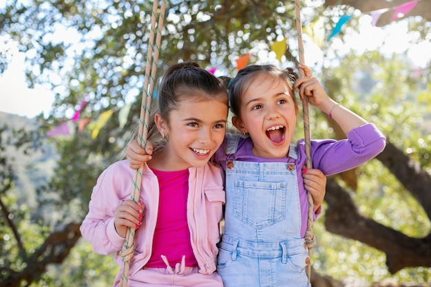 Children having fun at summer camp