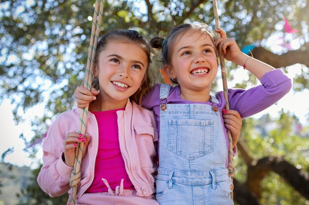 Children having fun at summer camp