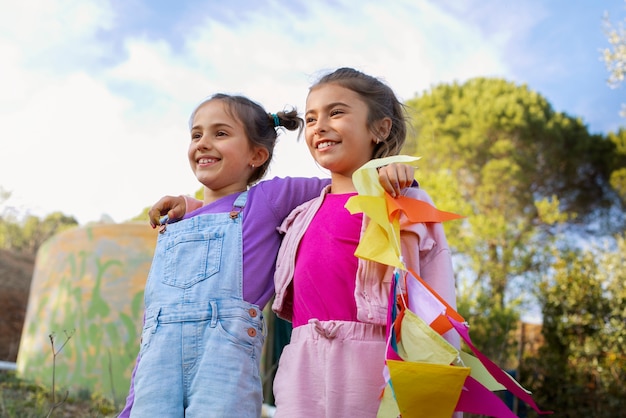 Children having fun at summer camp