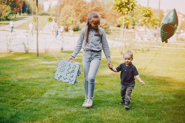 children in a park