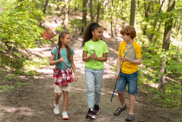 Children spending time together in the nature