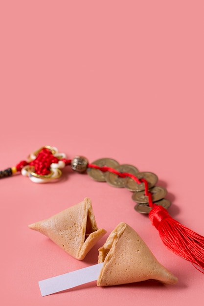 Free Photo chinese new year with fortune cookies