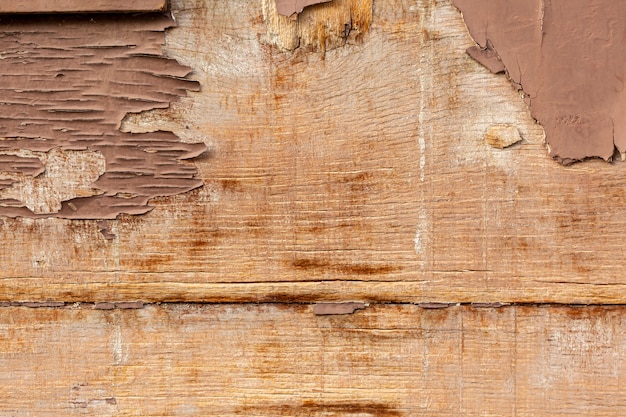 Chipping wood on aged surface