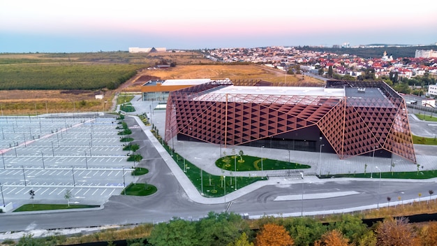 Chisinau Arena with soft light in Moldova