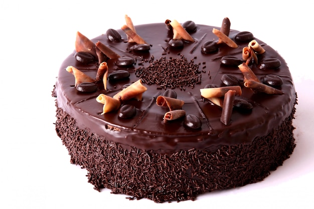 Chocolate cake with dried fruit