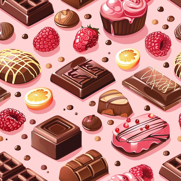 Chocolate cartoon illustration