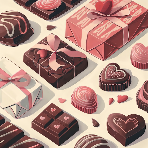 Free photo chocolate cartoon illustration