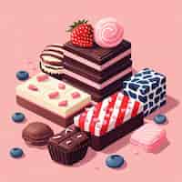 Free photo chocolate cartoon illustration