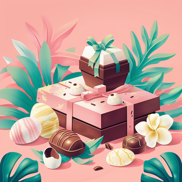 Free photo chocolate cartoon illustration