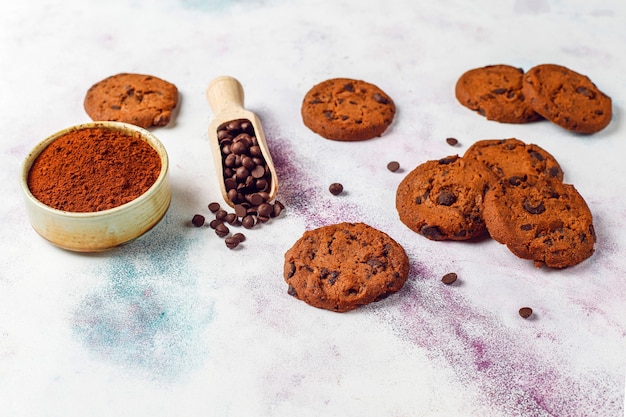 Free photo chocolate chip gluten free cookies.