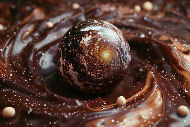 Chocolate fantasy world ball