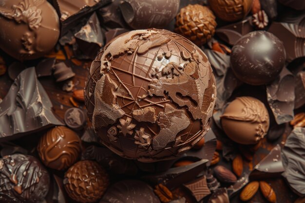 Chocolate fantasy world ball