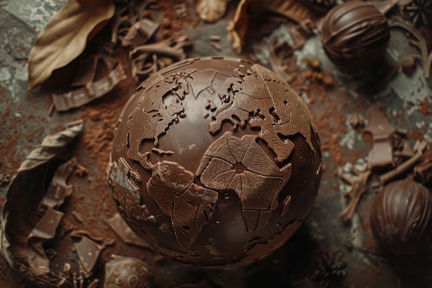 Chocolate fantasy world ball