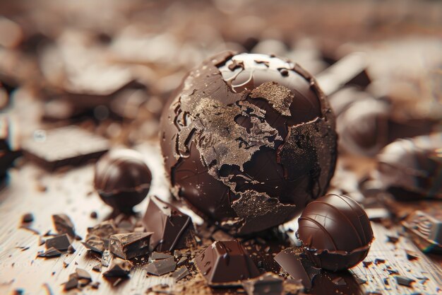 Chocolate fantasy world ball