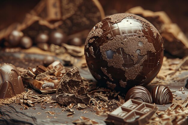 Chocolate fantasy world ball