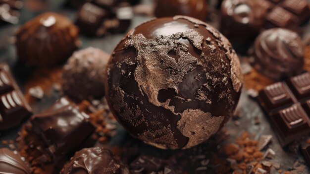 Chocolate fantasy world ball