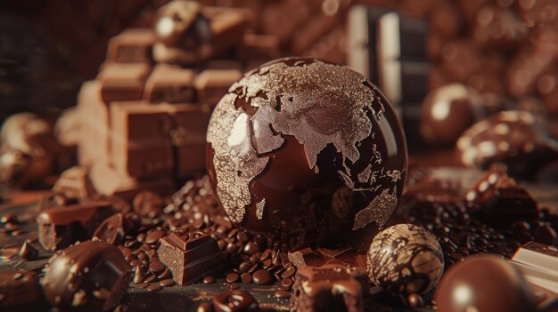 Chocolate fantasy world ball