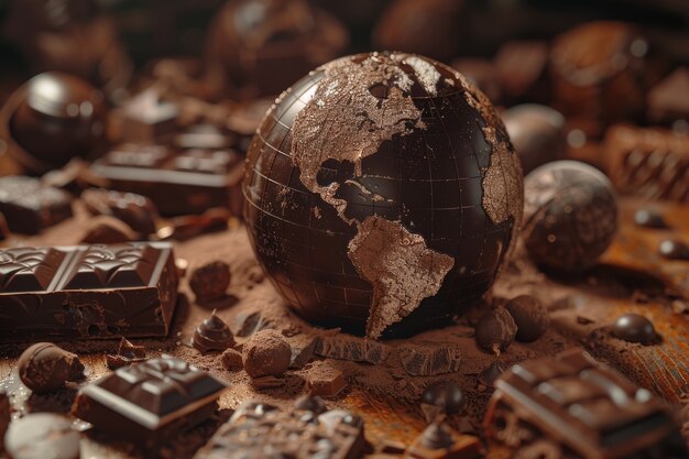 Chocolate fantasy world ball