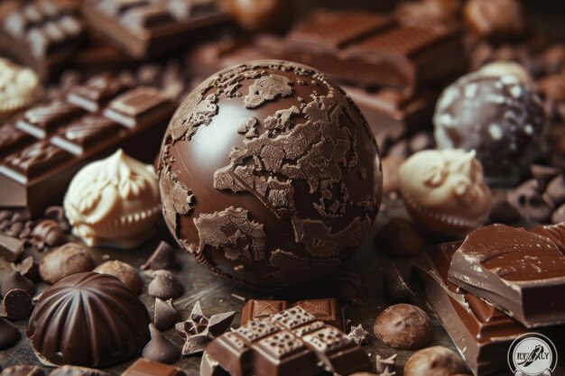 Chocolate fantasy world ball