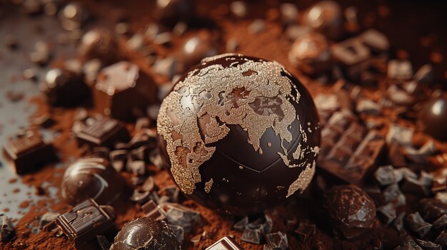 Chocolate fantasy world ball