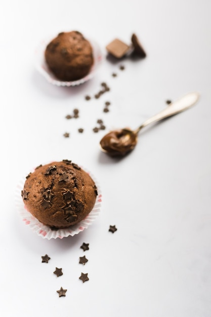 Free Photo chocolate muffins