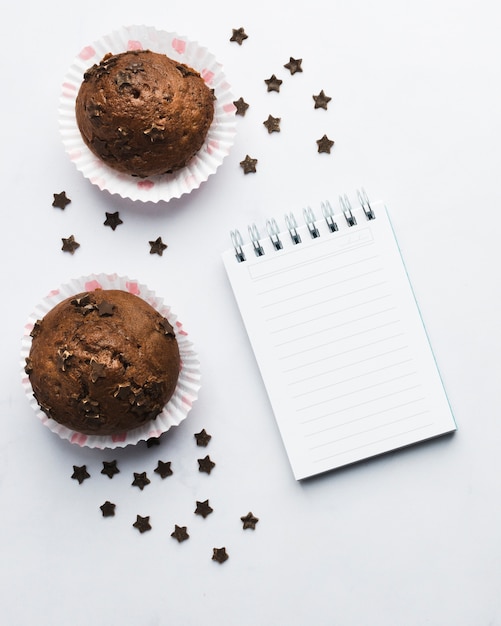 Free photo chocolate muffins