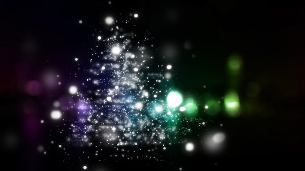 Christmas abstract background of bright lights