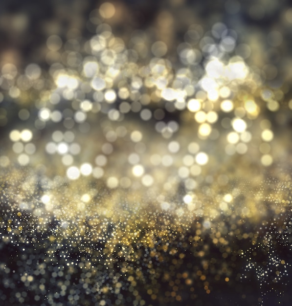 Free photo christmas background of bokeh lights and glitter