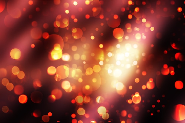 Free Photo christmas background of sparkling bokeh lights