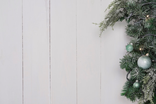 Christmas background with fir branches